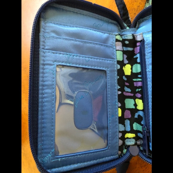 Vera Bradley blue wristlet - Picture 4 of 9